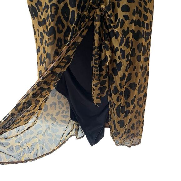 LAUREN By Ralph Lauren Ocelot Leopard Print Fly Away One-Piece Swimsuit Size 18 - Picture 5 of 13